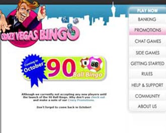 Crazy Vegas Bingo