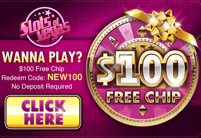 $100 free chip bonus code